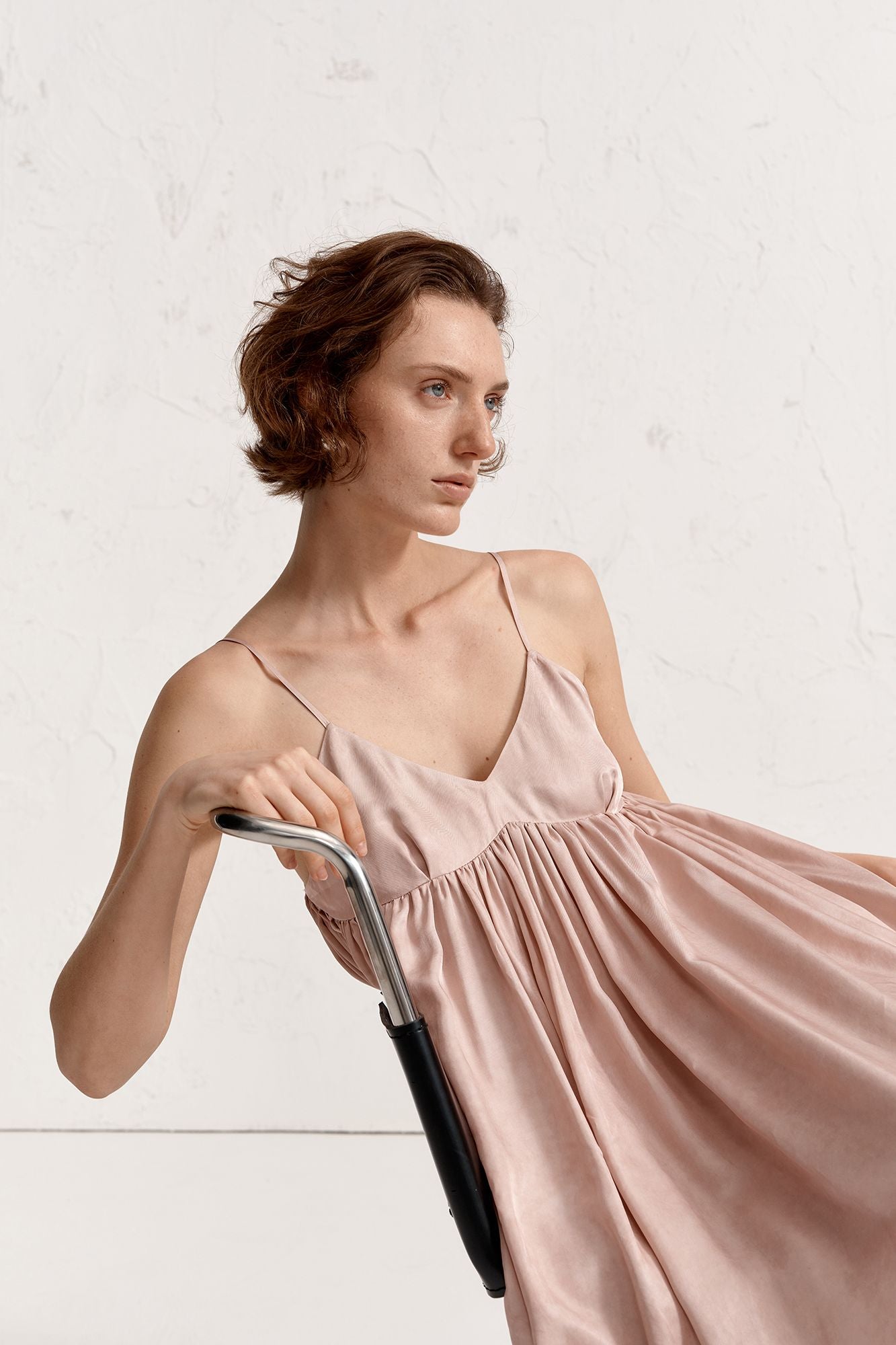 Rosy slip dress