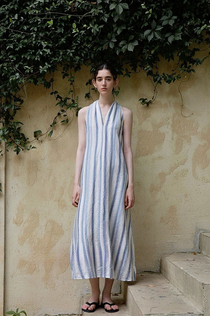 Mediterranean striped dress