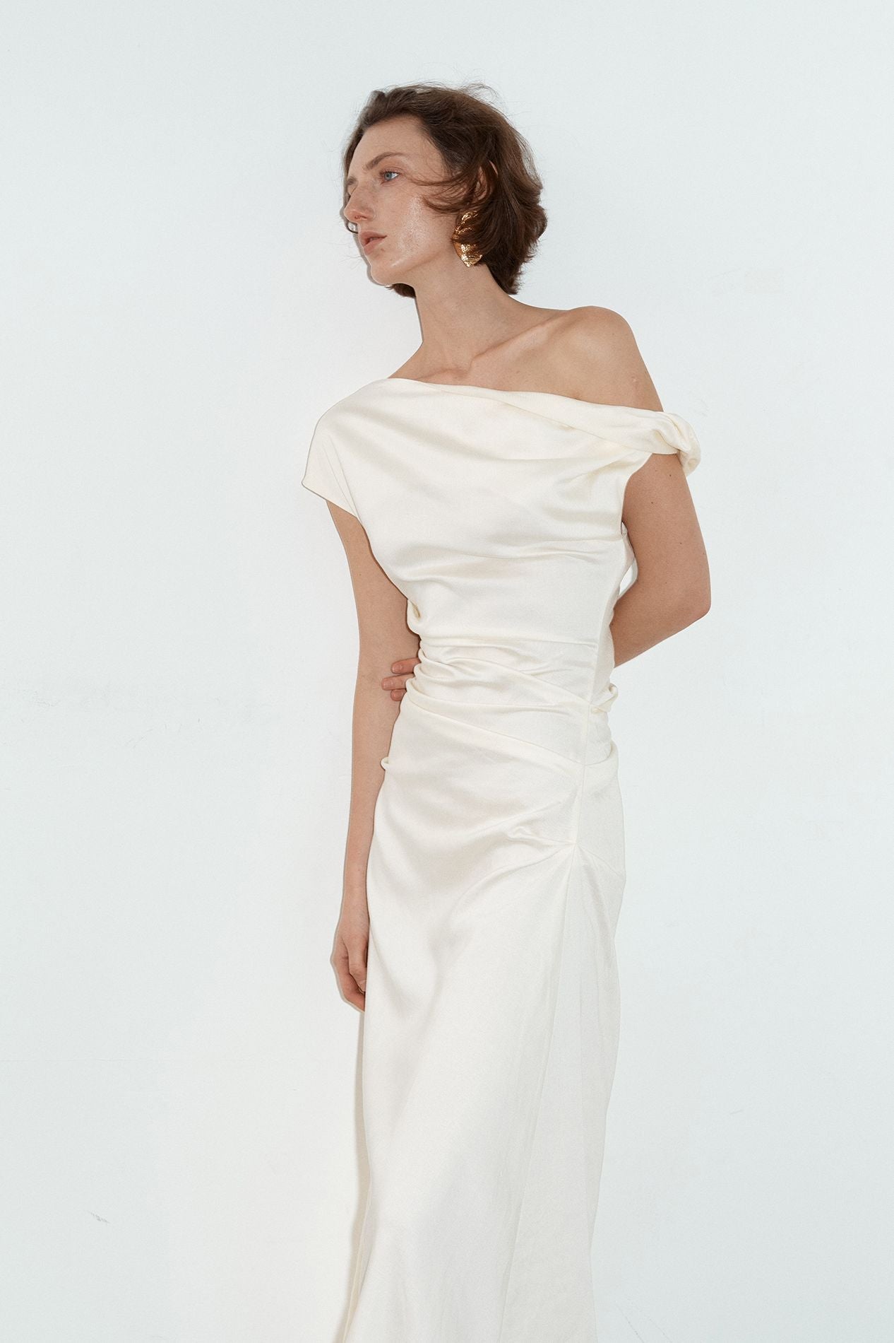 Demeter drape dress