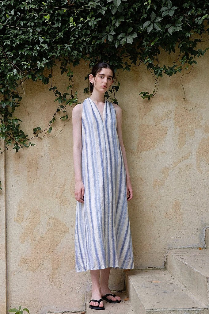 Mediterranean striped dress