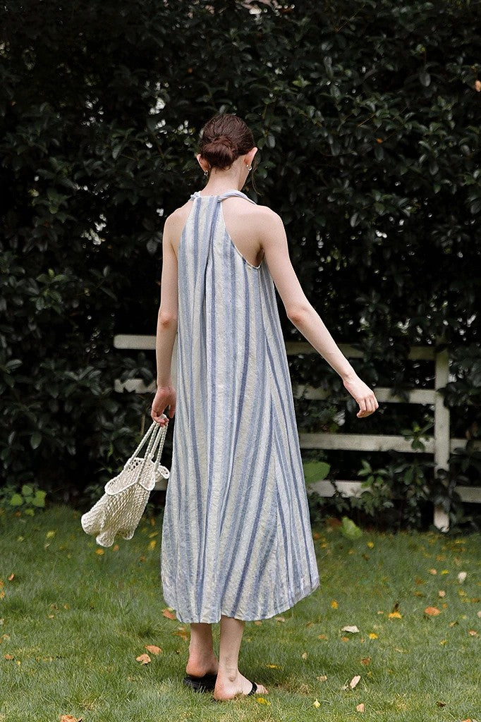 Mediterranean striped dress