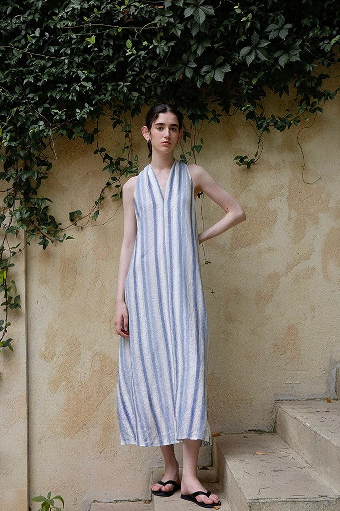 Mediterranean striped dress