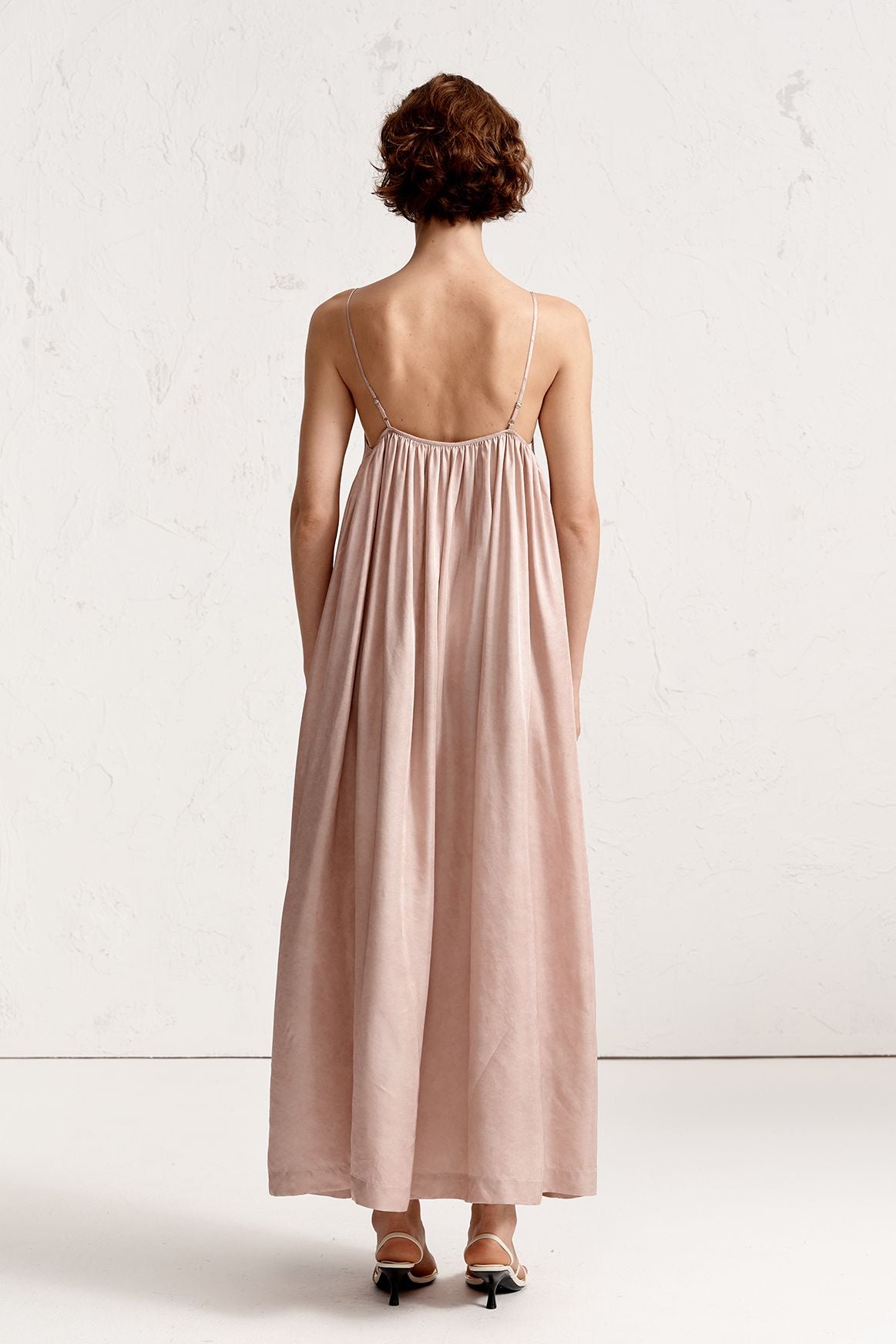 Rosy slip dress